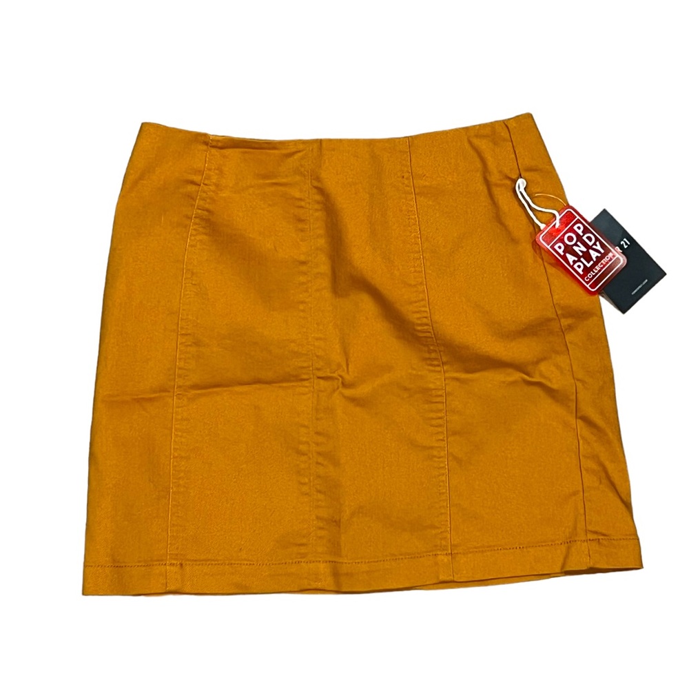 Forever 21 Mustard Yellow Mini Skirt